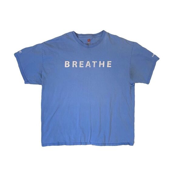Hanes “BREATH. kaire. help the air” blue tee xl - Picture 1 of 11